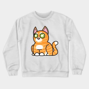 Plump Cat Orange Tabby Crewneck Sweatshirt